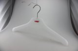 White Acrylic Plastic Dress Hanger Coat Hanger for Male and Female and Kids