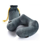 Travel U Shape Inflatable Neck Pillow on The Bus Train Airplane