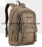 Double Shoulder Canvas Leisure Computer School Outdoor Sports Backpack (CY3667)
