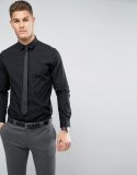 Men's Regular Fit Shirt in Black