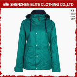 Dark Green Snow Winter Jacket Plus Size for Girls (ELTSNBJI-11)