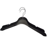 Non Slip Fancy Black Plastic Hanger 42cm