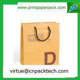 High Quality Recycle Grocery & Sos Brown Paper Carrier Bag with Logo