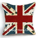 Decoration Square Britsh Flag Design Decor Fabric Cushion W/Filling