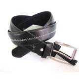 New Popular Flat Edge Synthetic Leather Men's Belt