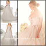 Spaghetti Sparkle Wedding Dress Red Beading Bridal Gown W15246
