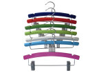 Hh Colorful Wooden Metal Clips Hangers for Children, Wooden Clothes Hanger