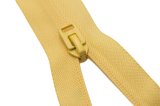 Nylon Zipper with Yellow Tape and Thumb Puller/Top Quality