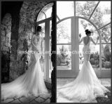 Deep V Collar Bridal Gown Long Sleeves Mermaid Wedding Dresses Ya1035