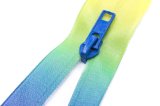Nylon Zipper with Gradient Ramp Tape and Coating Color Puller/Top Quality
