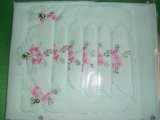 100% Polyester Embroidered Napkin Used for Home