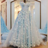 3D Flowers Lace Bridal Ball Gowns Beading Wedding Dresses Z9014