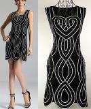 Goddess Style New Summer Dress/ Us Exquisite Gauze Dress/Striped Vest Dress