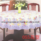 Lace Hem Printed Tablecloth