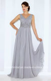 Chiffon Mother of Bride Gowns Siver Bridesmaid Evening Dresses C116665
