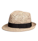 Custom Handmade Weaving Fedora Hats Paper Straw Hat Beach