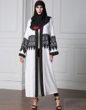 Malaysian Muslim Ladies Fashion Women Dress Clothes Long Sleeve Chiffon Lace Muslim Abaya