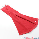 Custom Red Cotton Plain Golf Towel