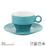 Elegant Color Glazing Cup&Saucer