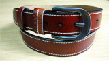 New Fashion Men Leather Belt with Edge Stitch