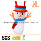 Polyester High Quality Christmas Decoration Snowman Style Brown Candy Boot