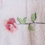 Rose Embroidery Bath Towel/Pajamas