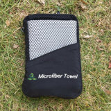 Compact Light Weight Microfiber Travel Towel with Mesh Bag