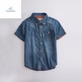 Fashionable and Simple Boys' Short Sleeve Denim Shirt with Alone Pocket by Fly Jeans