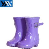 Purple Kids Rain Boots with Buckle