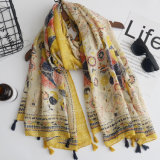 Colorful Printed Shawl Wraps-Soft Lightweight Scarfs for Women