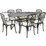 New Style Cast Aluminum 7piece Garden Dining Set with Cushions