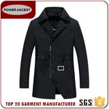 European Coat for Man with Waist Belt