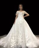Aolanes Thick Lace Pattern Wedding Gown