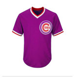 Plain Color Baseball Tshirt Jersey with Logo Embroidery