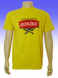 Men's Yellow Color Printed T-Shirt