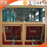 Solid Wood Clad Thermal Break Aluminum Awning Window, Thermal Break Aluminum Top Hung Window