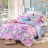 100% Cotton/Polyester Reactive Printed Bedding Duvet Cover Set with Deep Sleep Fabric