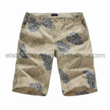 Leaf Printed 100% Cotton Men's Shorts (GT21312)