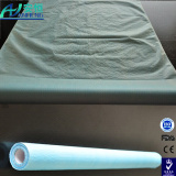 Disposable Hospital Bed Sheet Roll Nonwoven White/Blue Bed Sheet