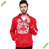 2017 Newly Coming Red 100%Cotton Sport Men's Hoodie