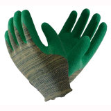 Green 13t Fluorescence Latex Coated Gloves