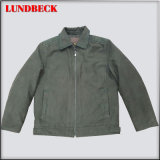 Men's Suede Jacket with Simple Style