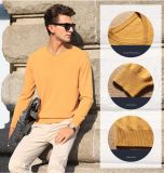 Men's Cashmere Sweater with V Neck (13brdm006-1)