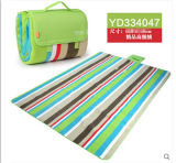 Ruarl Red and Green Color Bar Microfiber Picnic Blanket