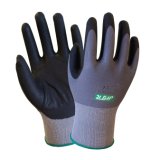 15 Gauge Knitted Oil-Proof Work Gloves with Nitrile Palm