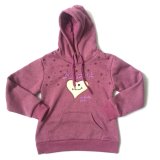 Winter Knitted Girl Sport Suit with Hoodies