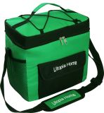 Green Insulated Beach Cooling Bag with Adjustable Shoulder Strap