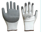 13G Hppe Anti Cut Safety Glove with PU Coated