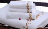 Luxury Embroidered Logo Customized Dobby Hotel Towel Wholesale