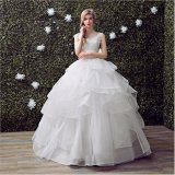Graceful Beading Lace Tulle Layering Ball Gown Wedding Dress (Dream-100077)
